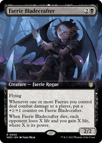 Faerie Bladecrafter (Extended Art) (50) [Commander: Wilds of Eldraine]