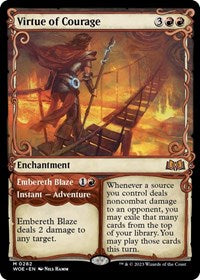 Virtue of Courage (Showcase) (282) [Wilds of Eldraine]