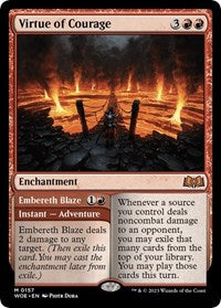 Virtue of Courage (157) [Wilds of Eldraine]