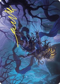Sleep-Cursed Faerie Art Card (Gold-Stamped Signature) (8) [Art Series: Wilds of Eldraine]