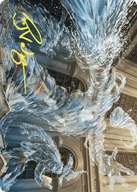 Splashy Spellcaster Art Card (Gold-Stamped Signature) (9) [Art Series: Wilds of Eldraine]