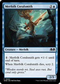 Merfolk Coralsmith (60) [Wilds of Eldraine]