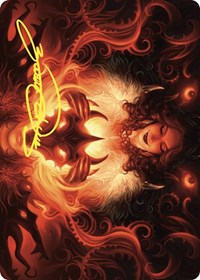 Witch's Mark Art Card (Gold-Stamped Signature) (21) [Art Series: Wilds of Eldraine]