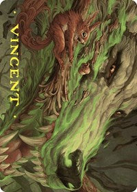 Leaping Ambush Art Card (Gold-Stamped Signature) (26) [Art Series: Wilds of Eldraine]