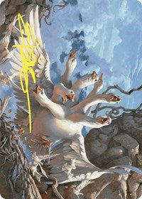 The Goose Mother Art Card (Gold-Stamped Signature) (29) [Art Series: Wilds of Eldraine]