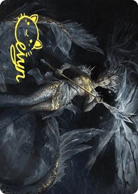 Sharae of Numbing Depths Art Card (Gold-Stamped Signature) (32) [Art Series: Wilds of Eldraine]