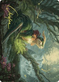 Elusive Otter Art Card (Gold-Stamped Signature) (37) [Art Series: Wilds of Eldraine]