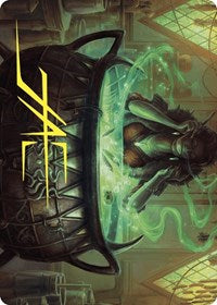Agatha's Soul Cauldron Art Card (Gold-Stamped Signature) (42) [Art Series: Wilds of Eldraine]