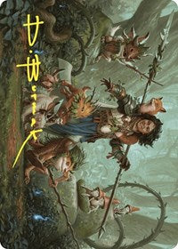 Ellivere of the Wild Court Art Card (Gold-Stamped Signature) (49) [Art Series: Wilds of Eldraine]