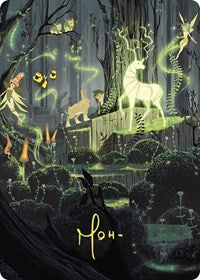 Primal Vigor Art Card (Gold-Stamped Signature) (74) [Art Series: Wilds of Eldraine]