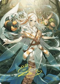 Greater Auramancy Anime Art Card (Gold-Stamped Signature) (76) [Art Series: Wilds of Eldraine]