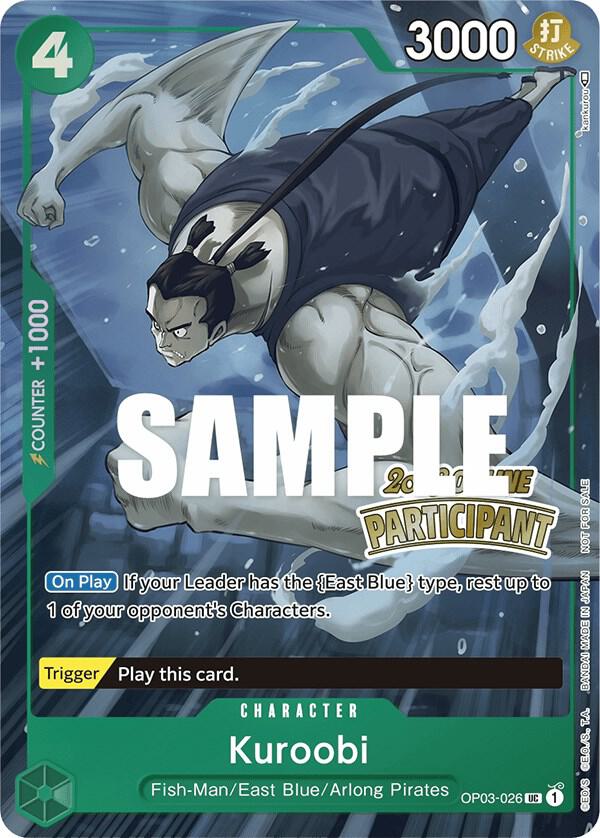 Kuroobi (Online Regional 2023) [Participant] (OP03-026) [One Piece Promotion Cards]