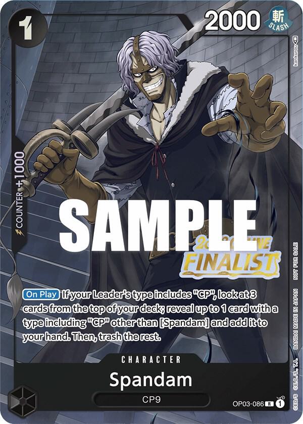 Spandam (Online Regional 2023) [Finalist] (OP03-086) [One Piece Promotion Cards]