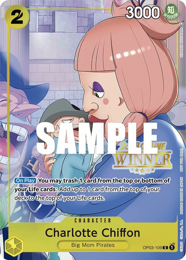 Charlotte Chiffon (Online Regional 2023) [Winner] (OP03-109) [One Piece Promotion Cards]