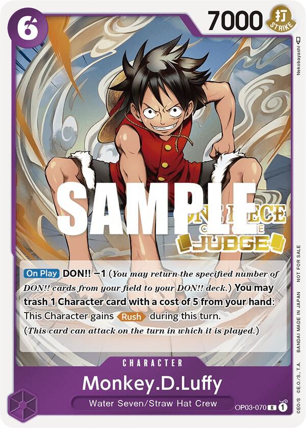 Monkey.D.Luffy (Judge Pack Vol. 2) (OP03-070) [One Piece Promotion Cards]