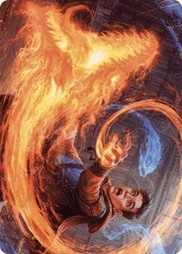 Frantic Firebolt Art Card (16) [Art Series: Wilds of Eldraine]