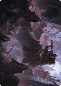 Gnawing Crescendo Art Card (17) [Art Series: Wilds of Eldraine]