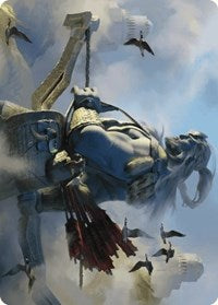 Skybeast Tracker Art Card (27) [Art Series: Wilds of Eldraine]