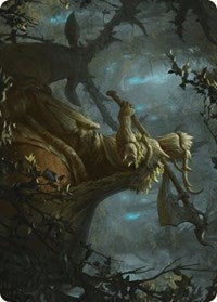 Verdant Outrider Art Card (28) [Art Series: Wilds of Eldraine]