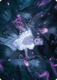 Neva, Stalked by Nightmares Art Card (30) [Art Series: Wilds of Eldraine]