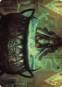 Agatha's Soul Cauldron Art Card (42) [Art Series: Wilds of Eldraine]