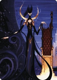 Ashiok, Wicked Manipulator Art Card (57/81) (57) [Art Series: Wilds of Eldraine]