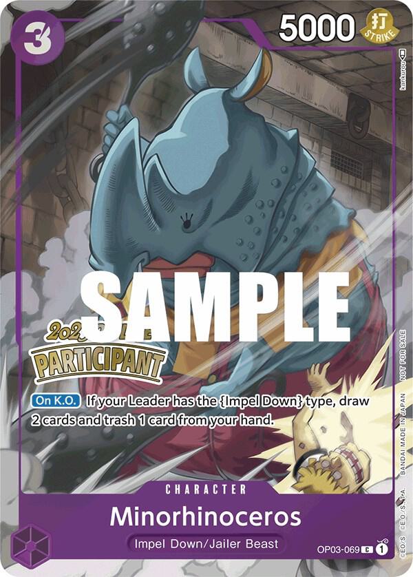Minorhinoceros (Offline Regional 2023) [Participant] (OP03-069) [One Piece Promotion Cards]