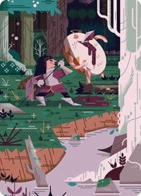 Stab Wound Art Card (69) [Art Series: Wilds of Eldraine]