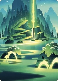 Leyline of Abundance Art Card (73) [Art Series: Wilds of Eldraine]