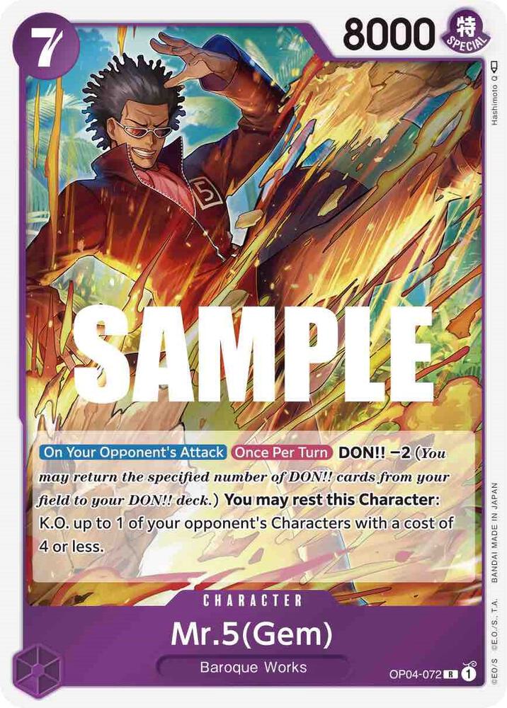 Mr.5 (Gem) (OP04-072) [Kingdoms of Intrigue]