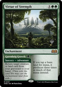 Virtue of Strength (197) [Promo Pack: Wilds of Eldraine]