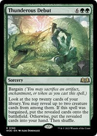 Thunderous Debut (190) [Promo Pack: Wilds of Eldraine]