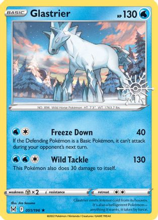 Glastrier 051/196  - Holofoil Miscellaneous Cards & Products - Holo Rare