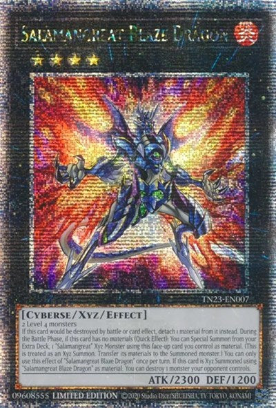 Salamangreat Blaze Dragon (Quarter Century Secret Rare) (TN23-EN007) [25th Anniversary Tin: Dueling Heroes]