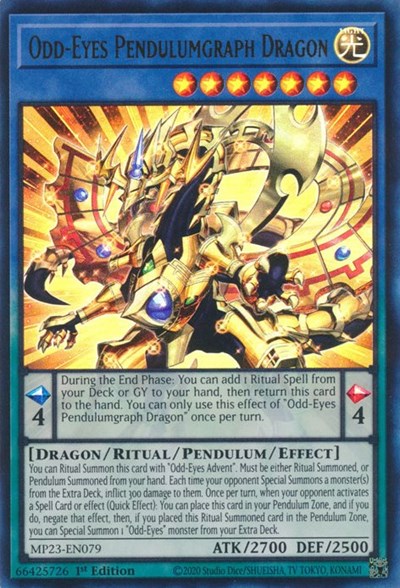 Odd-Eyes Pendulumgraph Dragon (MP23-EN079) [25th Anniversary Tin: Dueling Heroes Mega Pack]