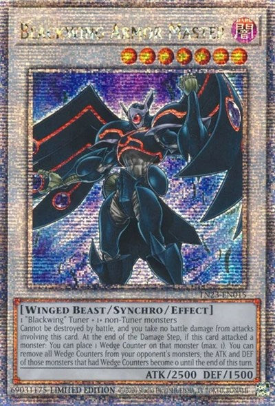Blackwing Armor Master (Quarter Century Secret Rare) (TN23-EN015) [25th Anniversary Tin: Dueling Heroes]