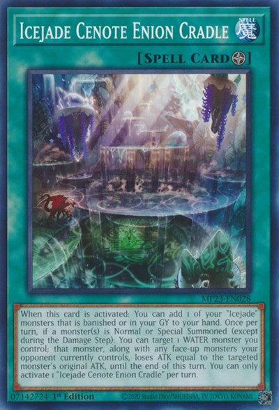 Icejade Cenote Enion Cradle (MP23-EN028) [25th Anniversary Tin: Dueling Heroes Mega Pack]