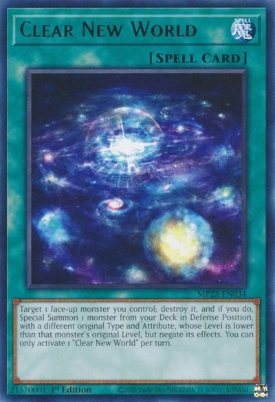 Clear New World (MP23-EN034) [25th Anniversary Tin: Dueling Heroes Mega Pack]