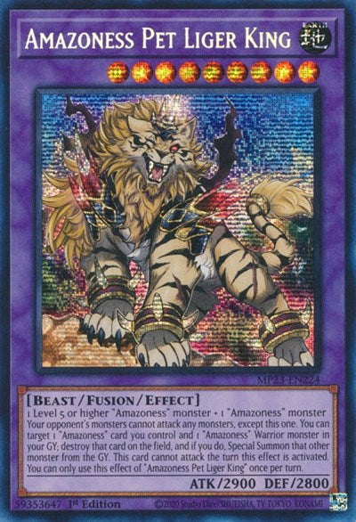 Amazoness Pet Liger King (MP23-EN224) [25th Anniversary Tin: Dueling Heroes Mega Pack]