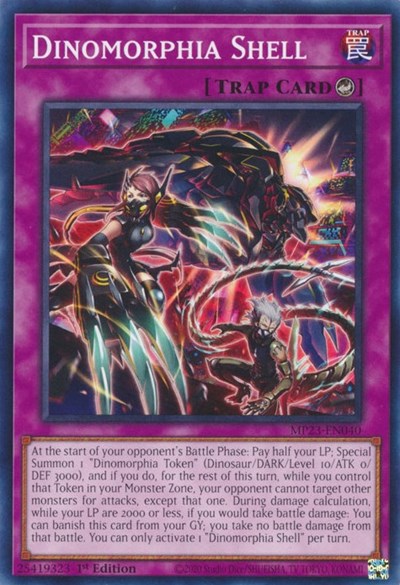 Dinomorphia Shell (MP23-EN040) [25th Anniversary Tin: Dueling Heroes Mega Pack]