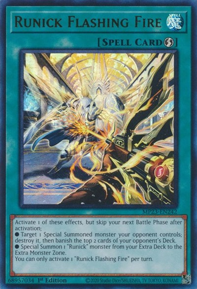 Runick Flashing Fire (MP23-EN242) [25th Anniversary Tin: Dueling Heroes Mega Pack]