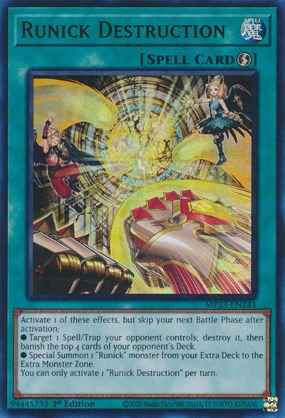 Runick Destruction (MP23-EN243) [25th Anniversary Tin: Dueling Heroes Mega Pack]