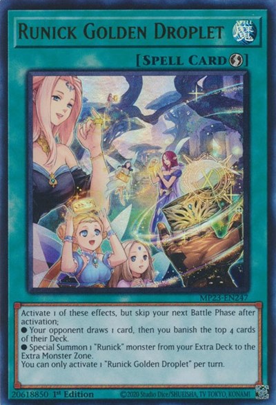 Runick Golden Droplet (MP23-EN247) [25th Anniversary Tin: Dueling Heroes Mega Pack]