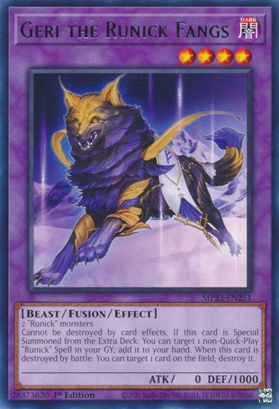 Geri the Runick Fangs (MP23-EN251) [25th Anniversary Tin: Dueling Heroes Mega Pack]