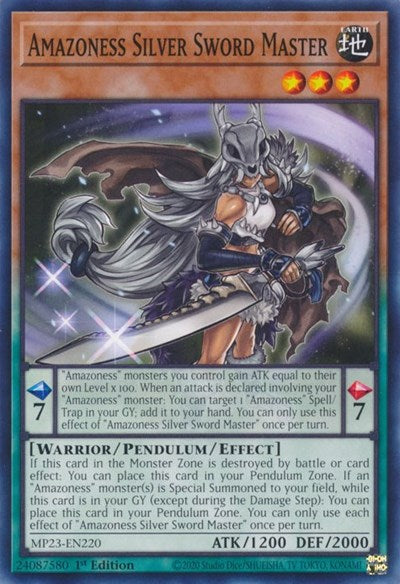 Amazoness Silver Sword Master (MP23-EN220) [25th Anniversary Tin: Dueling Heroes Mega Pack]