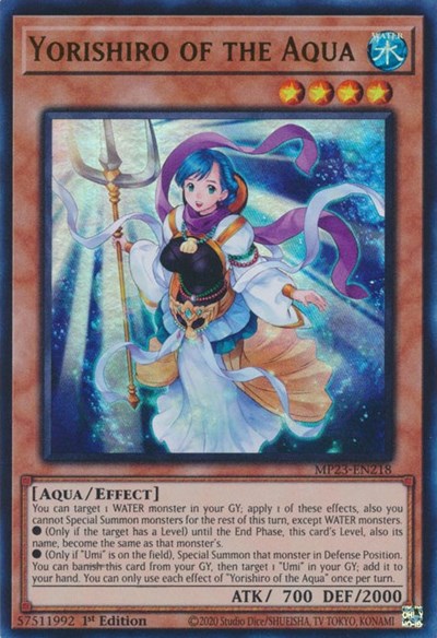 Yorishiro of the Aqua (MP23-EN218) [25th Anniversary Tin: Dueling Heroes Mega Pack]