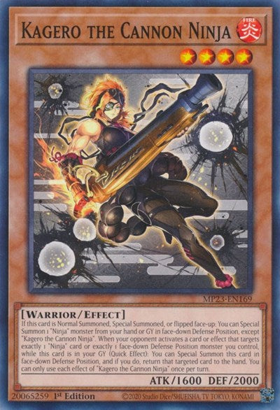 Kagero the Cannon Ninja (MP23-EN169) [25th Anniversary Tin: Dueling Heroes Mega Pack]