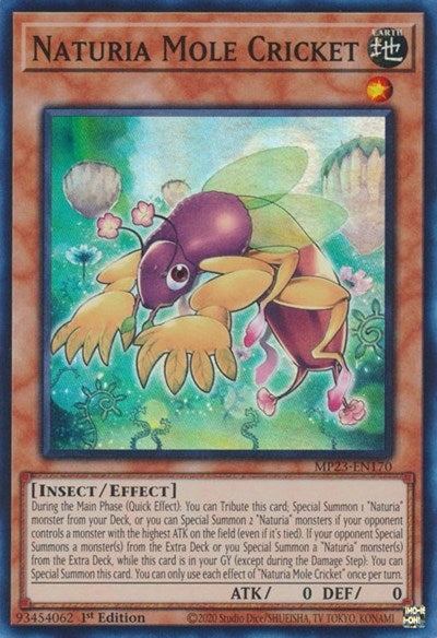 Naturia Mole Cricket (MP23-EN170) [25th Anniversary Tin: Dueling Heroes Mega Pack]