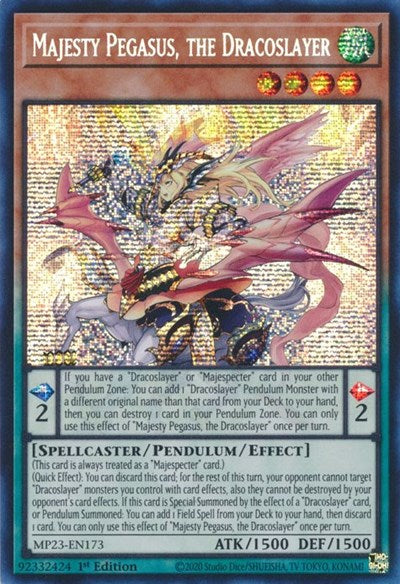 Majesty Pegasus, the Dracoslayer (MP23-EN173) [25th Anniversary Tin: Dueling Heroes Mega Pack]