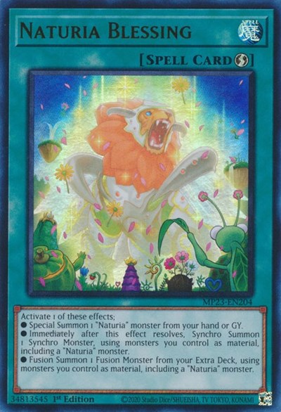 Naturia Blessing (MP23-EN204) [25th Anniversary Tin: Dueling Heroes Mega Pack]